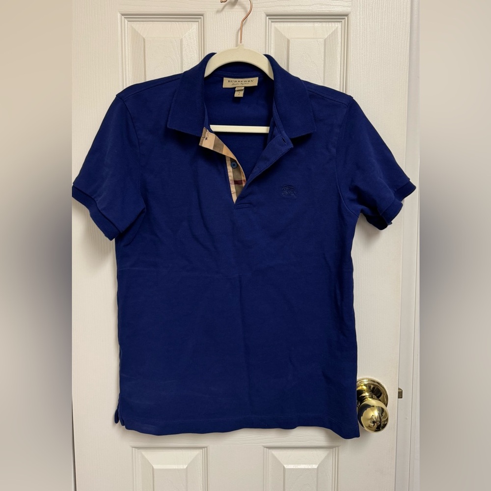 Burberry Royal Blue Polo Shirt